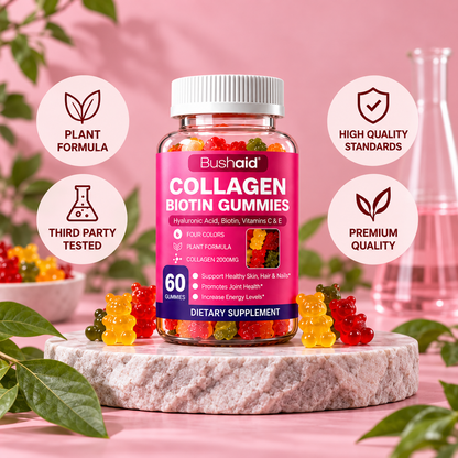 Collagen + Biotin Gummies for Hair, Skin & Nails