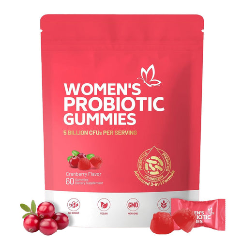Women’s Cranberry Probiotic Gummies for Digestive & Daily Wellness