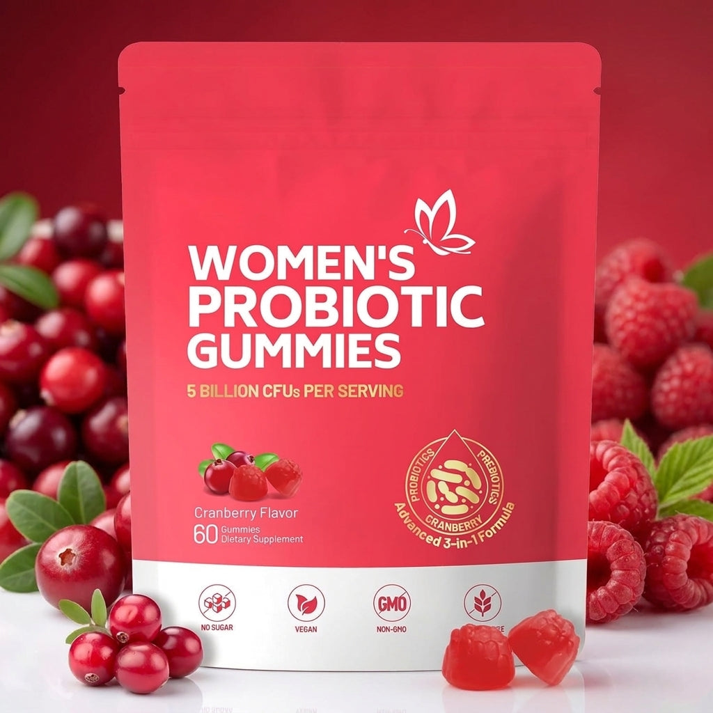 Women’s Cranberry Probiotic Gummies for Digestive & Daily Wellness