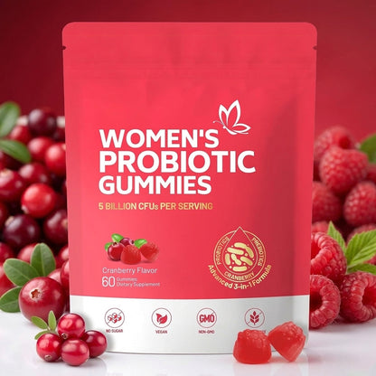 Women’s Cranberry Probiotic Gummies for Digestive & Daily Wellness