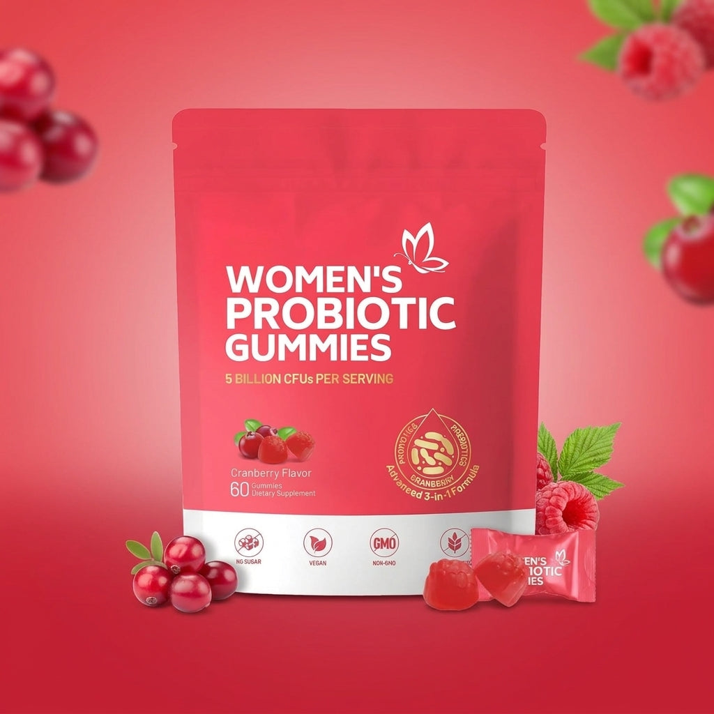 Women’s Cranberry Probiotic Gummies for Digestive & Daily Wellness